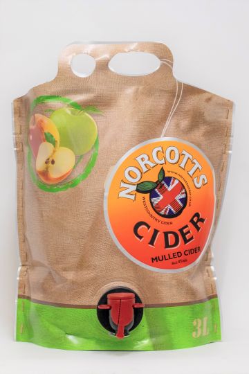 Norcotts Mulled Cider 3l Pouch 