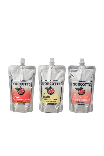 Norcotts Fruits Alcohol Free MIXED CASE 12x300ml Pouches