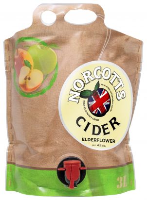 Norcotts Elderflower Cider 2x3L Pouches