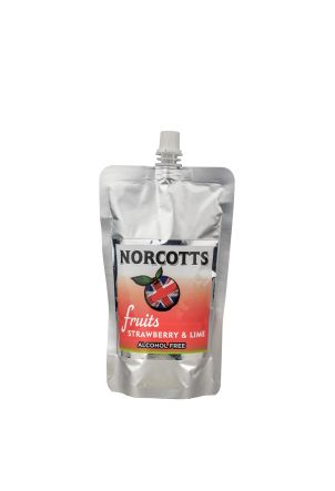 Norcotts Fruits Alcohol Free Strawberry & Lime 12x300ml Pouches