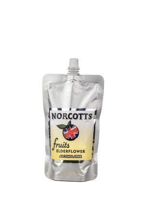 Norcotts Fruits Alcohol Free Elderflower 12x300ml Pouches