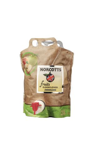 Norcotts Fruits Alcohol Free Elderflower 2x3L Pouches
