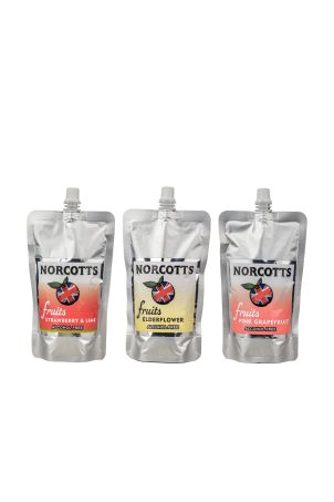 Norcotts Fruits Alcohol Free MIXED CASE 12x300ml Pouches